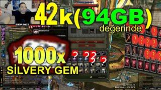 SERBOZ | tanesi 9.2m olan 1023 x SİLVERY GEM KIRDIRIYOR | KNİGHT ONLİNE #knightonline