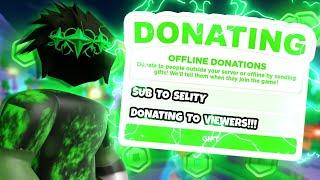 PLS DONATE  | DONATING ROBUX TO VIEWERS | #roadto10k