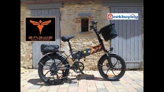 VELO ELECTRIQUE PLIABLE 639€ , démonstration et utilisation, camping-car, fourgon, van