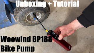 Woowind BP188 Tire Inflator Electric Bike Pump, Portable Air Pump for Bikes Unboxing & instructions