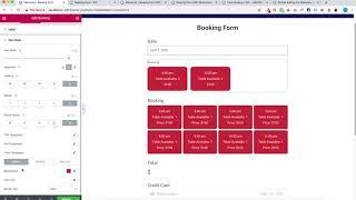 Booking Form Builder for Elementor Tutorial | Piotnet Addons For Elementor PAFE