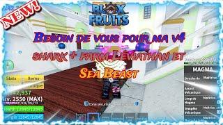 Live Roblox - Blox fruits Farm Sea Beast + v4 Aujourdhui !!