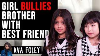 Girl BULLIES Little Brother With Friend, She Instantly REGRETS It I Ava Foley