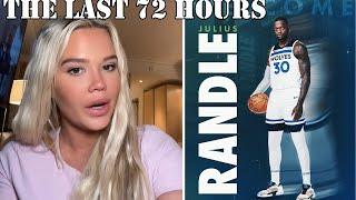 Julius Randle Wife Explains Hectic 72 Hours after Knicks trade him to T'Wolves for KAT