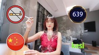 A sweet and delicate Chinese smoking girl, Kesi. 639