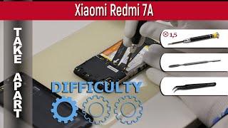 How to disassemble    Xiaomi Redmi 7A  (M1903C3EG) Take apart Tutorial