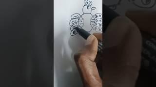 4 xxxx easy peacock  drawing please subscribe my channel