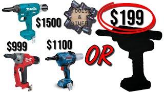 Cheap 1/4" Cordless Rivet Gun Put to the Test? Do you really need a $1000 Riveter?