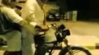 Funny Arabian motocyklist