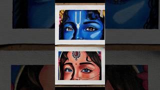 RadhaKrishn Eyes #radhakrishna #krishna #krishnalove #painting #viralvideo