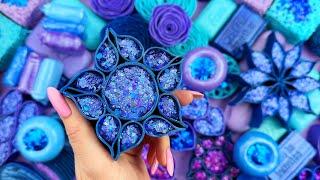 Relaxing ASMR Soap Art: Crushing Colorful Soap, Cutting cubes, and Creating with Glitter and Foam!