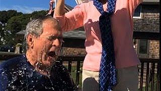 Pres. George W. Bush Takes Ice Bucket Challenge