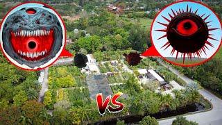 DRONE CATCHES HORROR MR SUN SPRUNKI VS HORROR MISS MOON SPRUNKI IN REAL LIFE! *THEY FOUGHT*