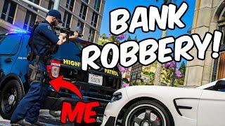 Bank Robbers Run Right Past Us in GTARP | DOJRP