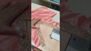 #How to make blause #vee #neck petan #less patti attach vee neck petan stitching