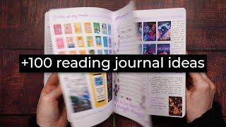 Reading journal ideas MARATHON  +100 ideas for your journal