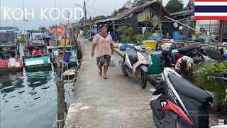 【4K】Walking in a beautiful fishing village enjoy the daily life of locals l Koh Kood l Thailand l P2