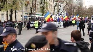 Anti-Russian protest in Moldovan capital