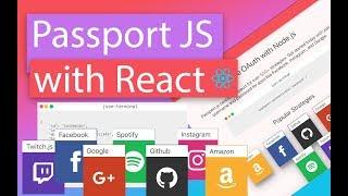 Login Authentications with React (Passport.js)