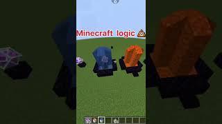 Minecraft  logic #minecraft #gaming #channel #comedy