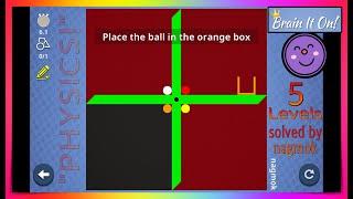 Brain It On! Community 5 Levels "PHYSICS!" solved by nagmok