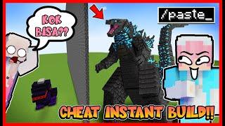 BUILD BATTLE !! ATUN PAKE CHEAT /COPY PASTE DAN MENGHABISKAN SEMUA DIAMOND MOMON !! Minecraft