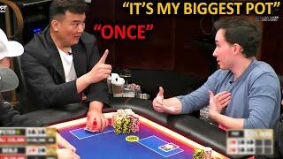 Biggest Pot Of His Life But Opponent Says ONCE @HustlerCasinoLive