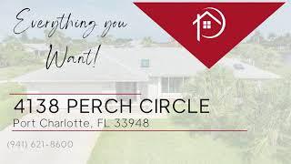 SWFL HOME FOR SALE! 4138 Perch Circle, Port Charlotte, FL 33948