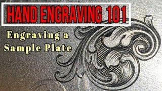 Hand Engraving a Sample Plate- Episode 1 Engraving Basics