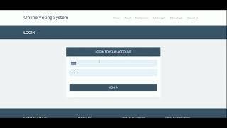 Online Voting System | PHP and MySQL Project Source Code | PHP MySQL CRUD Project