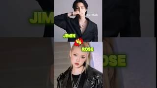 Jimin v/s Rose - Who Is The Best ⭐ #shorts #rosé #jimin #kpop