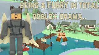 PLAYING TOTAL ROBLOX DRAMA BUT I HAVE TO BE A FURRY.. (EMBARRASSING)