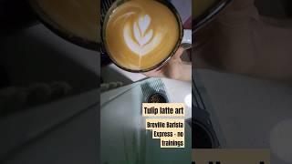 NEW #latte #art #baristalatteartdesign unlocked for me!!!!!!  #breville #barista #express #coffee