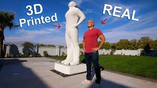 I 3D Printed a 6000 pound Statue of MYSELF - Ultimate Prank!!