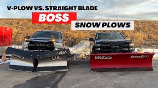 BOSS V-Plow Vs. Straight Blade (which is better?)