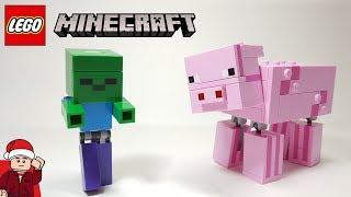 LEGO Minecraft Bigfig Pig & Baby Zombie (21157) Set Review