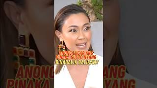 Jodi Sta Maria - Ano kayang lugar ang gustong binabalik balikan. #shorts #jodistamaria