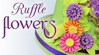 Make Sugar Paste Ruffle Flowers With Ceri Griffiths