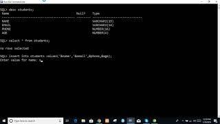 How to Insert Data Into Table using SQL Command Line
