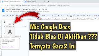 Cara Mengatasi Google Docs Tidak Dapat Mengaktifkan Microphone