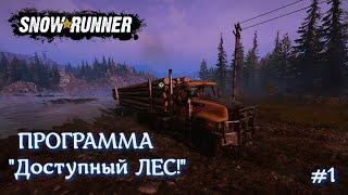 Программа "Доступный лес" SNOWRUNNER прохождение #1