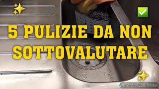 5 PULIZIE DA NON SOTTOVALUTARE🪣#cleaninghacks #cleanwithme #hacks