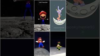 Moonia dancing on the Moon#explore #shortvideo #memes #supermario