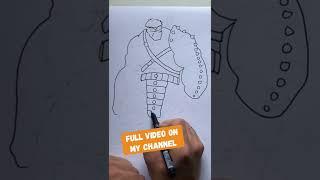 PLANET HULK! (1/3) How to draw Hulk from the Avengers /// Pak Kacang #shorts