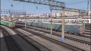 Грузовой до Златоуста ВЛ10. Первый обзор карты Златоуст - Кропачёво Trainz19. 1440p