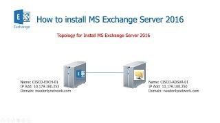 Install MS Exchange Server 2016 on Server 2012 R2