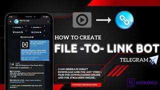 How to create file to link bot telegram English | Direct Link Generator Bot | OpusTechz