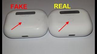 Airpods pro real vs fake. How to spot counterfeit / clone Apple air pods