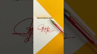 Ayesha Signature Design | How To Sign The Letter A | Calligraphy Art #shorts