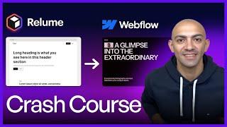 Webflow Relume Crash Course - How to Build Websites FAST